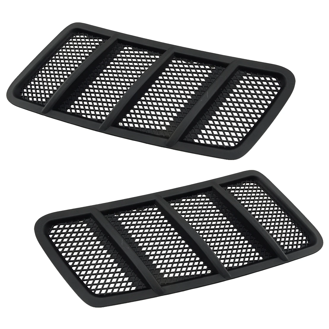 

1 Pair Upper Front Hood Bonnet Grille Grill Vent Cover Trim 1668800205 1668800105 Fit for Mercedes Benz W166 GL ML 2012-2015 ABS