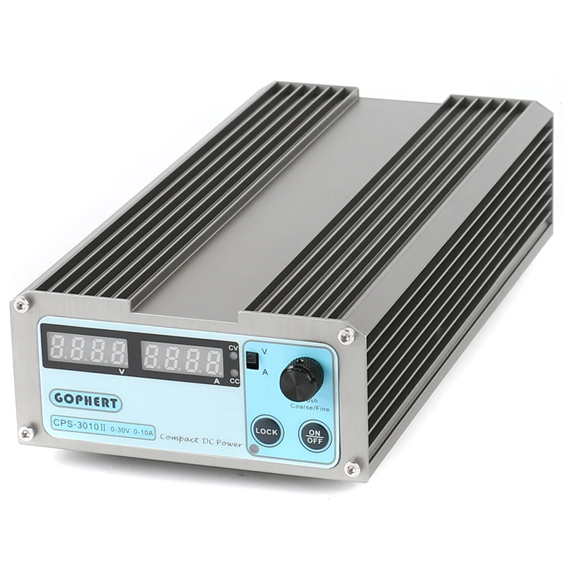 CPS-3010II усовершенствованная версия 30V 10A OVP/OCP/OTP Компактный регулируемый цифровой источник питания постоянного тока высокой мощности 110V/220V