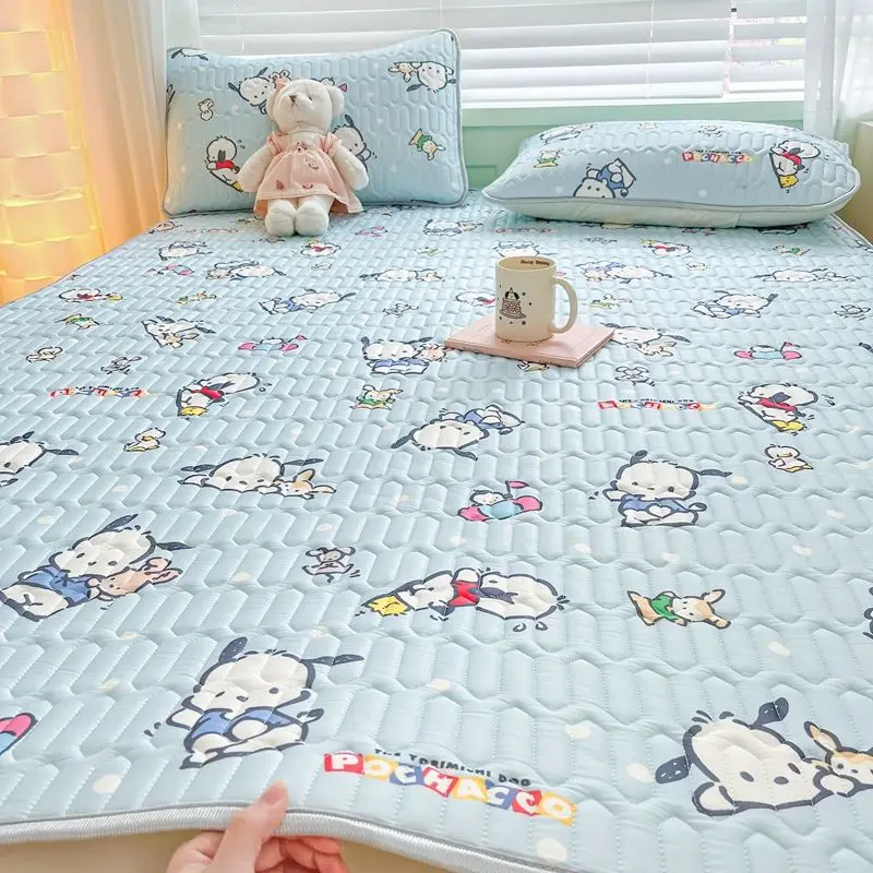Милый Летний коврик для кровати Hello Kitty Kawaii с аниме лета мультяшный Sanrio машинная