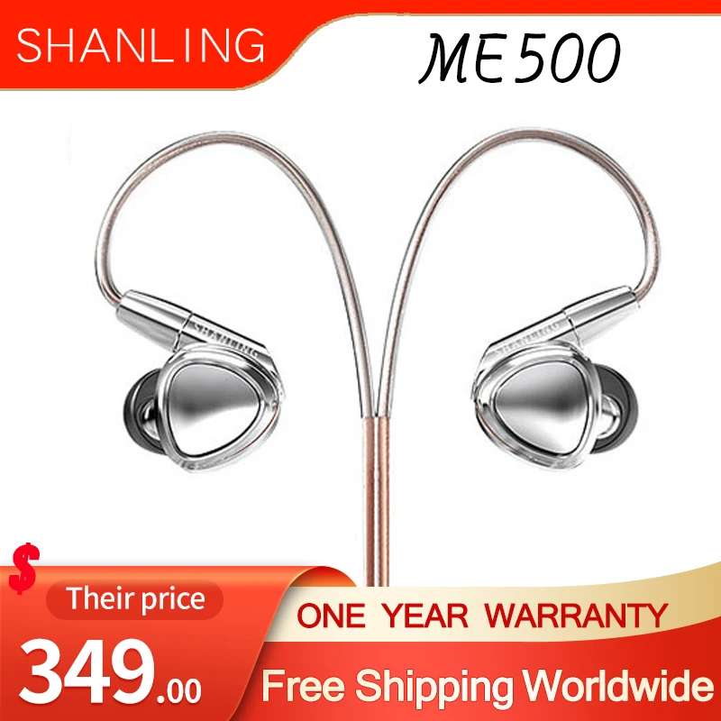 

SHANLING ME500 Shine In-ear Earphone 2BA+1DD Hybrid Driver Earbuds with 3.5mm 4.4mm IEMs MMCX Detachable Cable