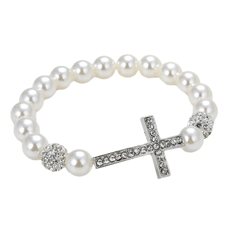 

Imitation Pearl Beaded Bracelet for Cross Bracelets Jewelry Lucky G