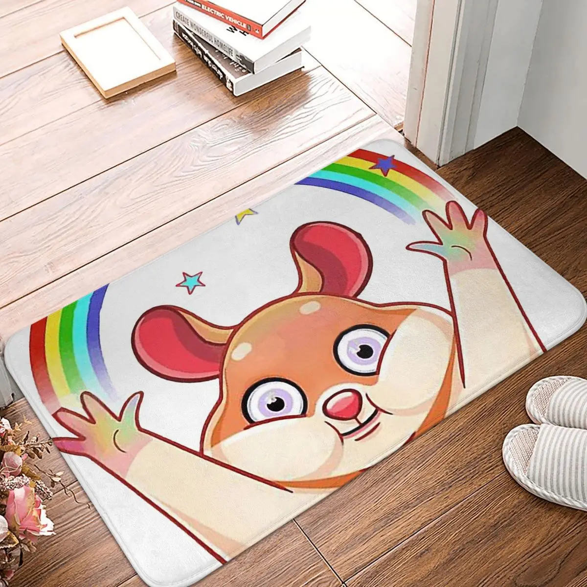 

Hamster Show Off One's Cleverness Non-slip Doormat Kitchen Mat Lovers Hallway Carpet Entrance Door Rug Indoor Decorative