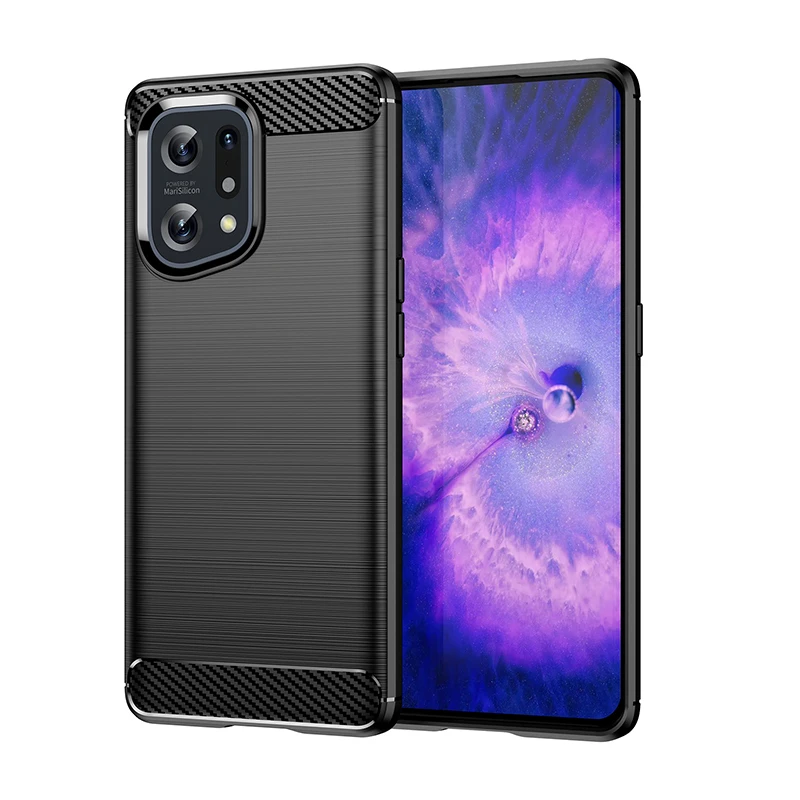 For OPPO Find X5 Case For Find X5 Cover Coque Shockproof Soft Silicone TPU Protective Bumper For OPPO Find X5 Fundas 6.55 inch