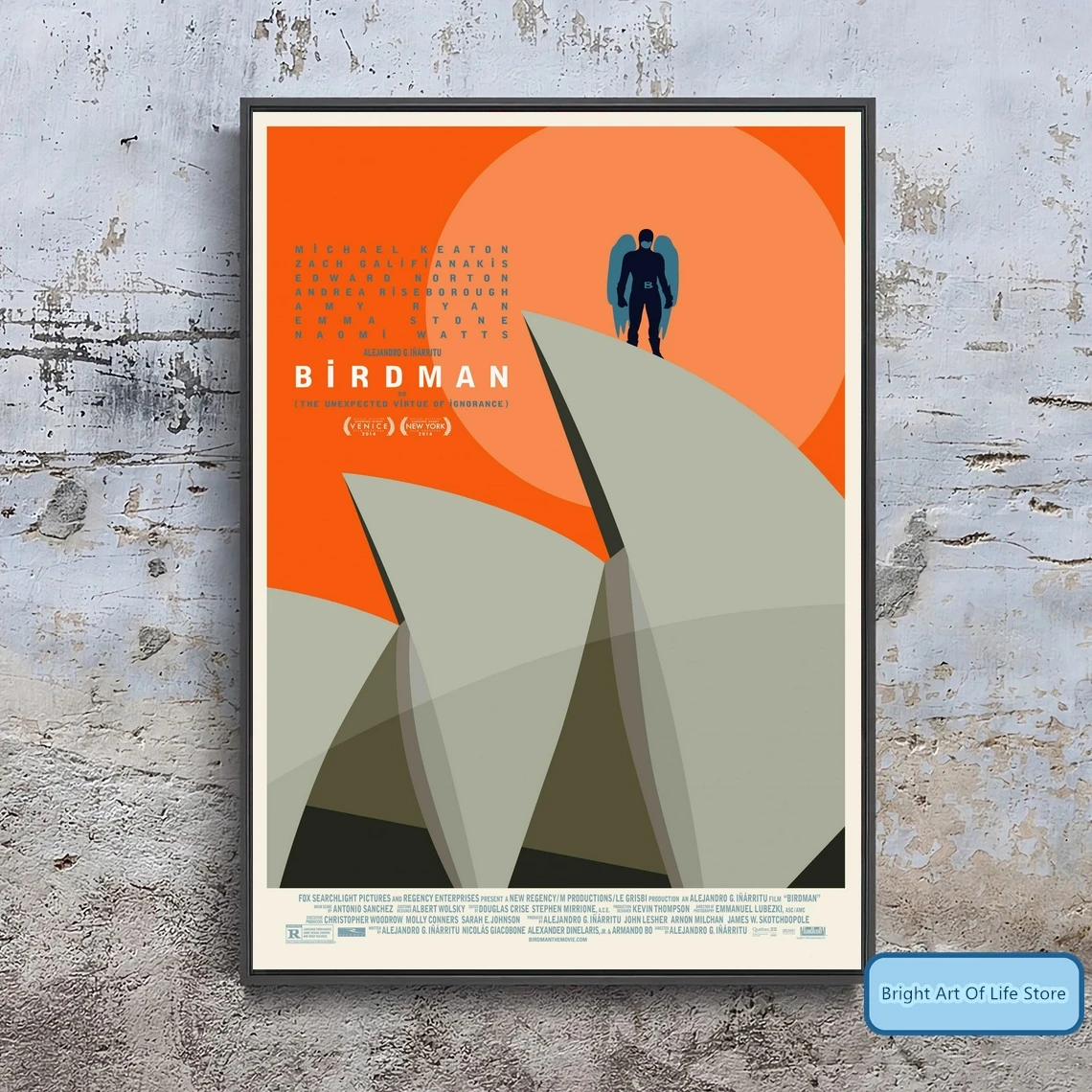 Birdman или (неопределенный добродетель Игнорана) постер фильма украшение дома