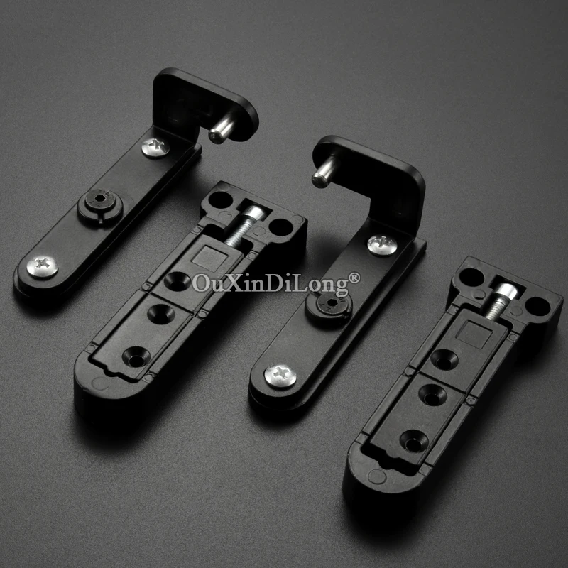 

New 10Sets Three-dimensional Adjustable Heavy Door Hinges Invisible Hidden Door Pivot Hinges Install Up and Down Silver/Black