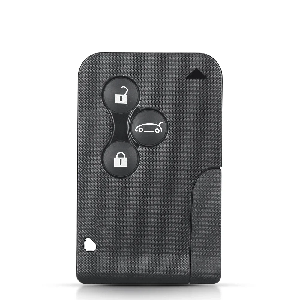 

KEYYOU для Renault Clio Logan Megane 2 3 Koleos Scenic Fob 3-кнопочный пульт дистанционного управления автомобилем с маленькой заменой смарт-карты чехол для ключа