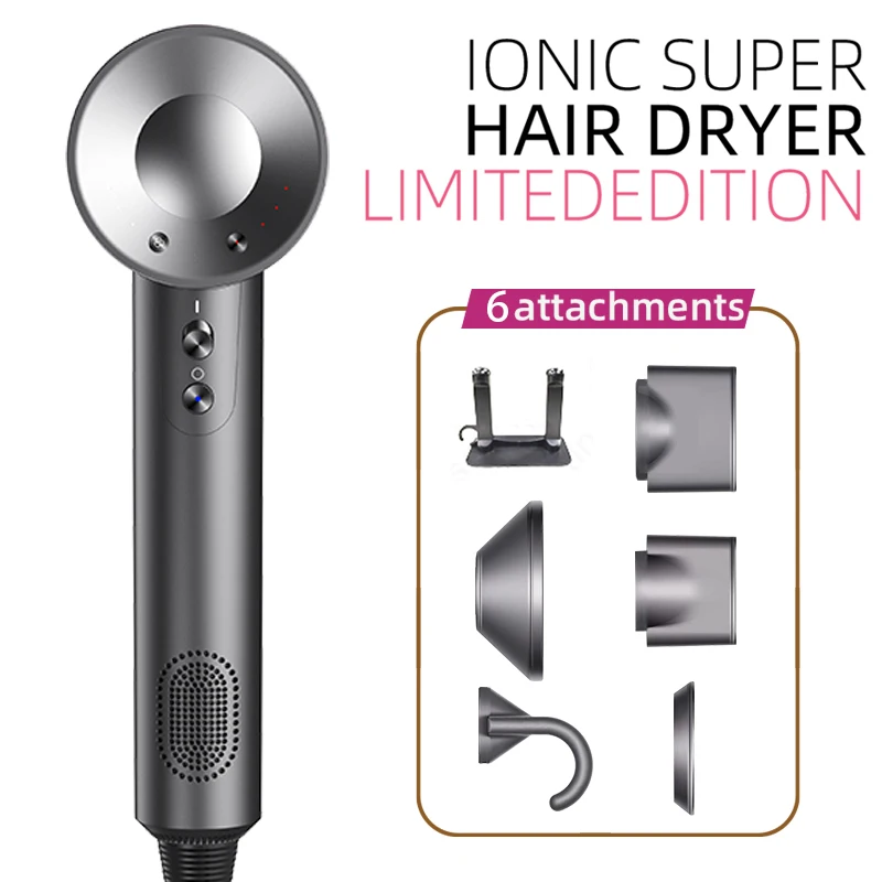 Фен для волос Anion 110000 об/мин 62 м/с 1600 Вт 2 минуты