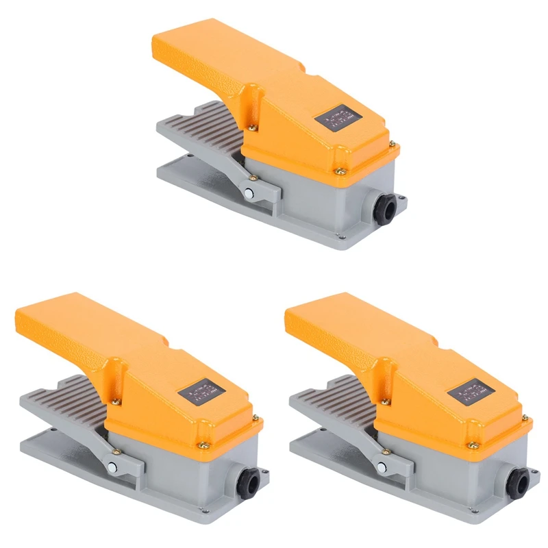 

Ножной переключатель 3X LT4, алюминиевый Педальный переключатель для машинного инструмента, с серебристым контактом