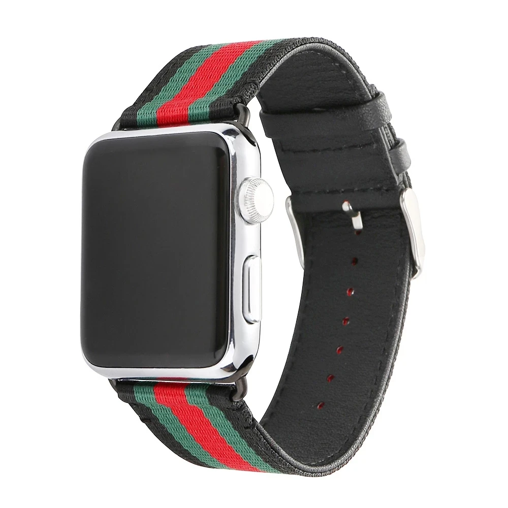 

Strap For Apple Watch Band 45mm 41mm 38mm 42mm Classical Nylon Loop For Iwatch Series 8 7 Se 6 5 4 3 2 44mm 40mm Cloth Watchband