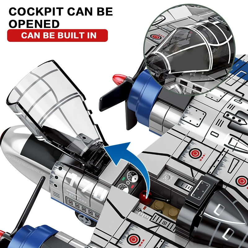 SEMBO 479PCS Fighter Bombing Airplane Building Blocks Airforce Jet World War Army Toys DIY Bricks Gifts For Children - купить по