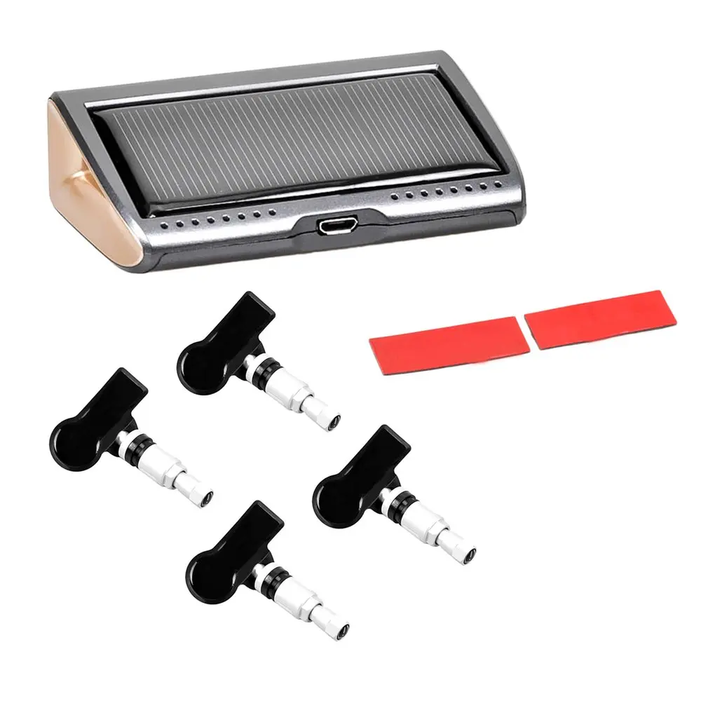 

Smart TMPS Car Tyre Pressure Monitoring System Solar Power Digital LCD Display Wireless High Accuracy Auto Security Alarm System