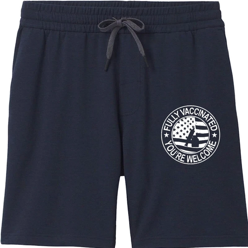 

Women's men shorts Vaccine Print Fashion 100% Cotton O-Neck Short Sleeve men shorts Loose Print Short Sleeve Casual Clothes