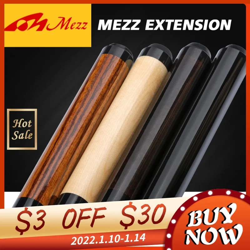 

NEW MEZZ Billiard Extension 4 Choices Solid Precious Wood Extender With Bumper Extended Handmade Professional Billar Accessories