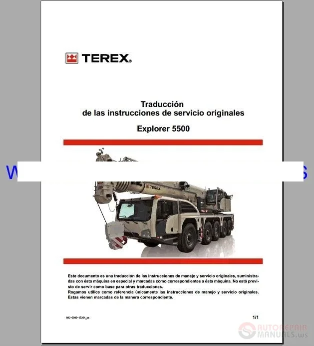 Terex Crawler &amp Mobile Crane Full Shop Manual DVD | Diagnostic Tools