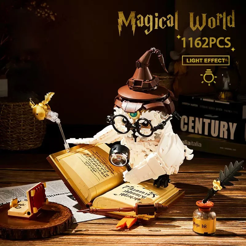 Серия Ideas Magic Owl Doctor Building Block Creative Expert World Модель животного Кирпичи Игрушки для