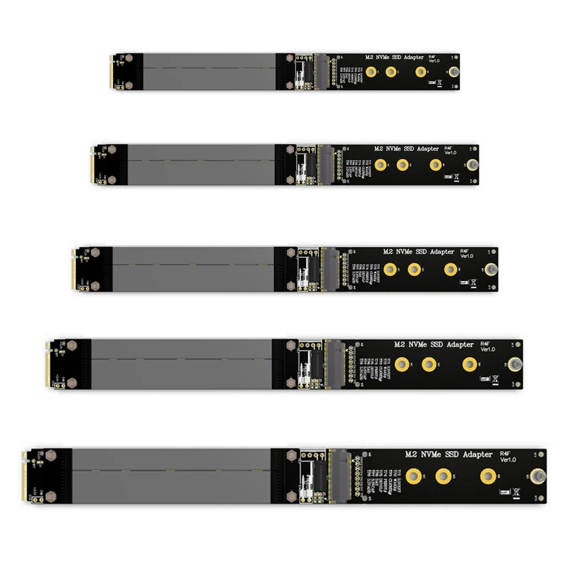 

M.2 NVMe SSD Extension Cable Solid Drive Riser Card R44SF M2 to PCI-Express 3.0 X4 PCIE 32G/bps M Key Extender