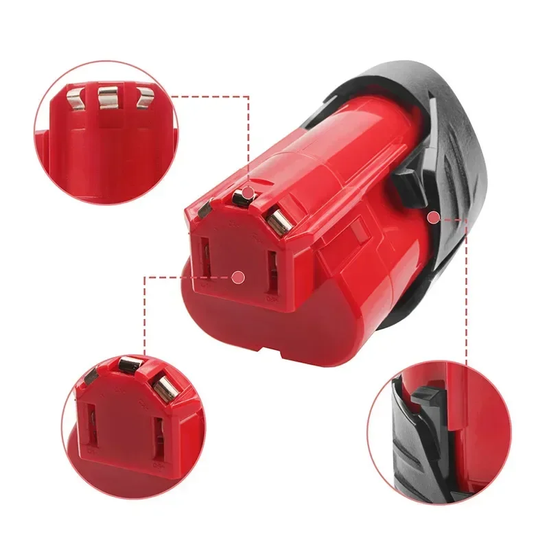 12 В 3000 мАч литий-ионный аккумулятор для Milwaukee M12 48-11-2411 48-11-2420 48-11-2401 48-11-2402
