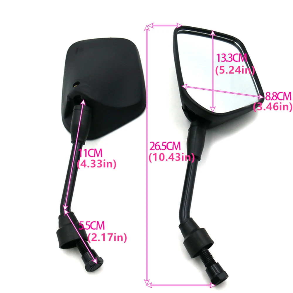 Универсальное зеркало для мотоцикла 10 мм боковые зеркала заднего вида велосипед