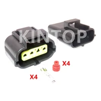 1 set 4 pins automobile accelerator pedal wiring terminal waterproof socket 178399 2 184046 1 car pcb connector