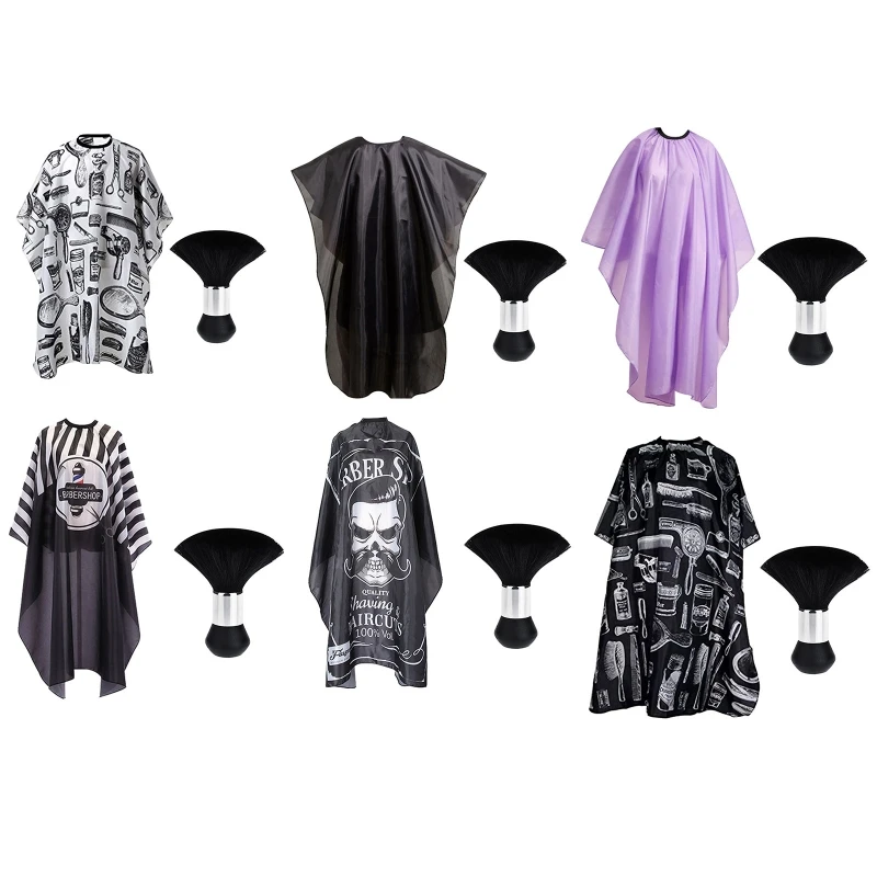 

Парикмахерская накидка большого размера с регулируемой защелкой водонепроницаемый набор для стрижки волос Прямая поставка