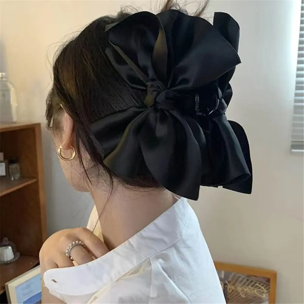 

Women Bow Elegant Cute Satin Barrette Hair Pins Hair Claws