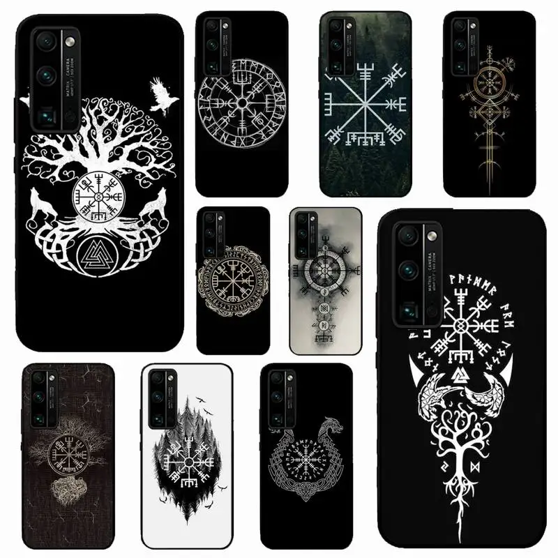 

Viking Vegvisir Logo Phone Case for Huawei Honor 10 i 8X C 5A 20 9 10 30 lite pro Voew 10 20 V30