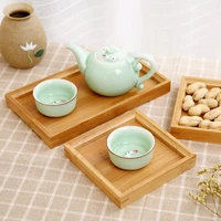 bamboo serving tray japanese breakfast tea coffee food holder plate fruit plate party platter decor tabletop storage organizer