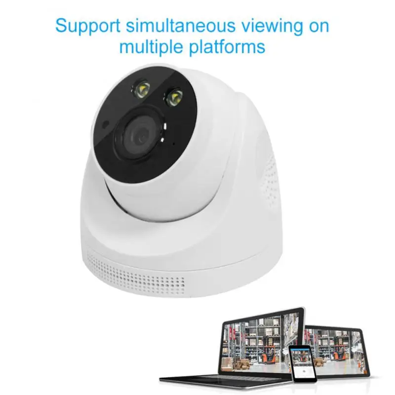 

1080p Wireless WiFi Home Monitor HD Night Vision Security Dual Light Source Micro Indoor Dome Security Monitor Baby Monitor