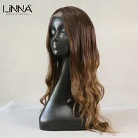 linna synthetic lace wigs for women maroon blonde long wavy high temperature fiber wigs natural hairline lolita cosplay wigs