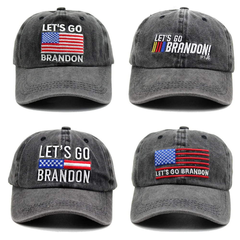 Бейсболка с вышивкой бренда Let's Go Европейская и американская брендовая