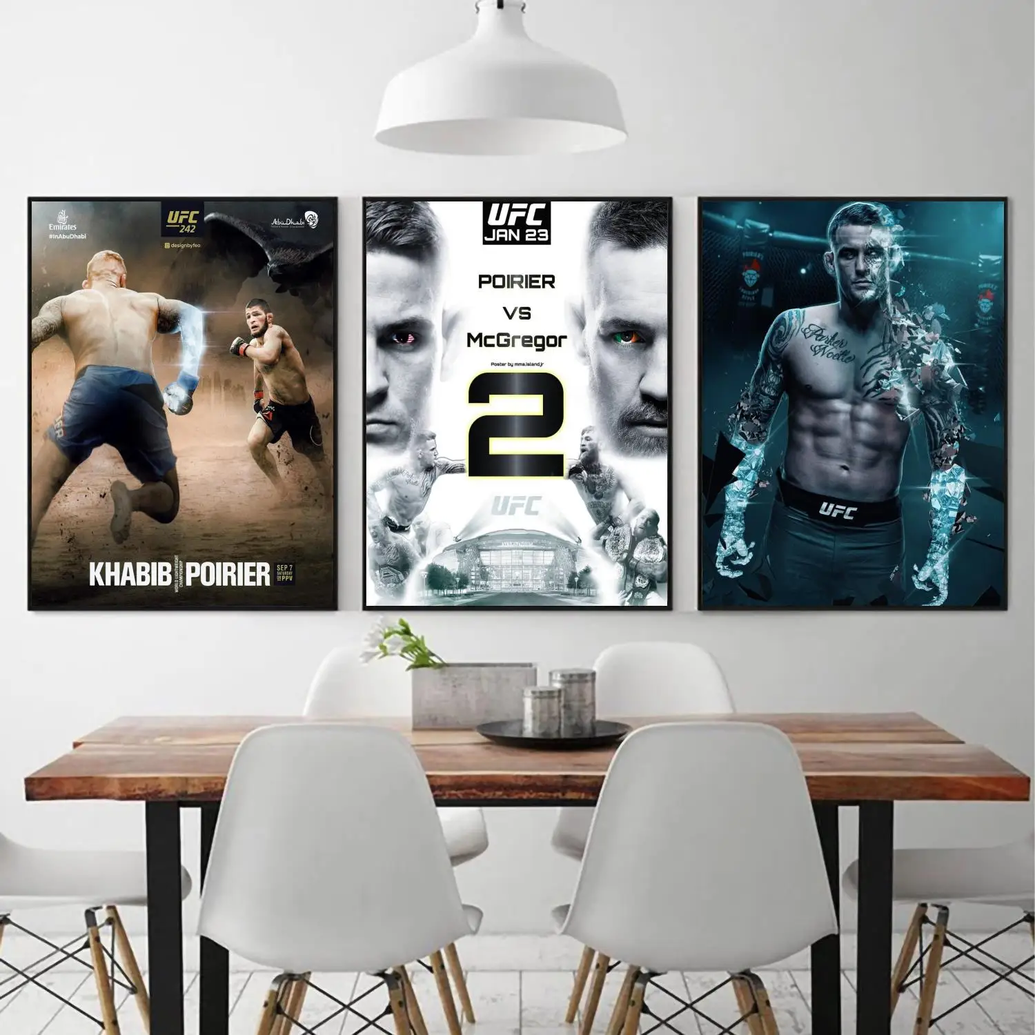 

dustin poirier poster 24x36 Wall Art Canvas Posters Decoration Art Poster Personalized Gift Modern Family bedroom Painting