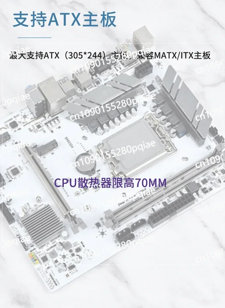 NAS H8-Nvme U.2 Сервер хранения дисков Полувысота Слот для карт PCIE Материнская плата ATX