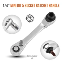 1pc 14 mini ratchet wrench batch headsocket handle wrench hexagon torx bidirectional control tool set for singledouble head
