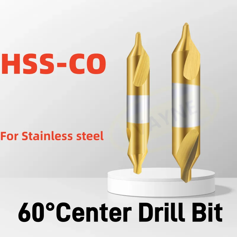 

Центральное сверло VAYNE HSS-CO TIN 60° 1-6 мм