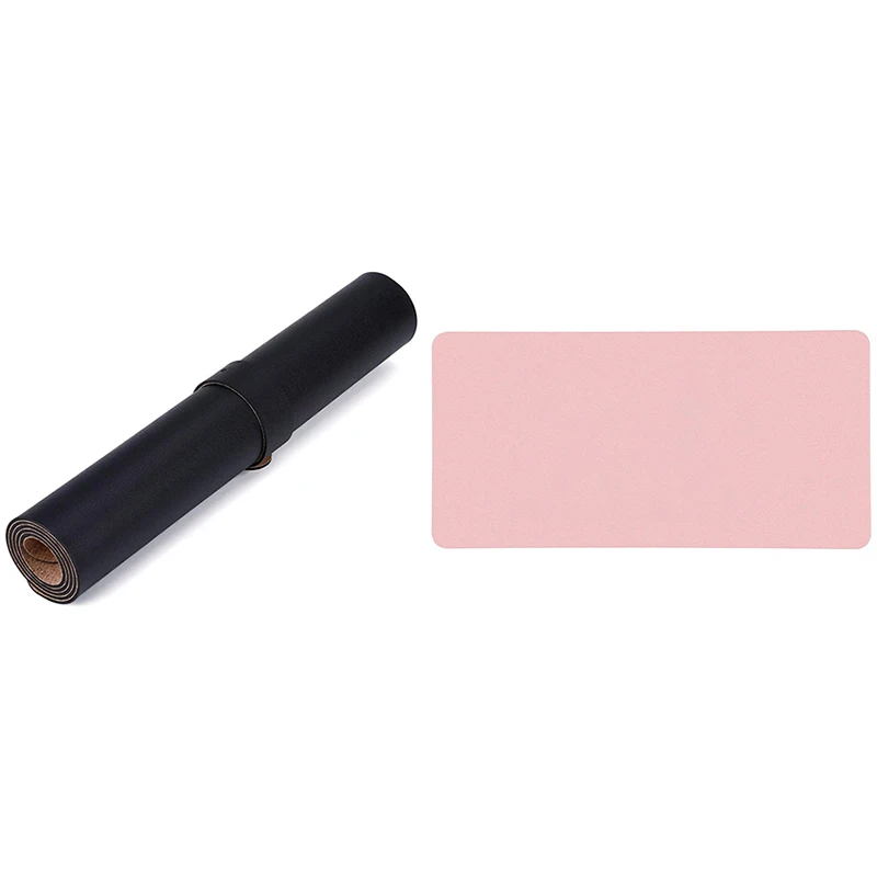 Коврик для письменного стола из корка и кожи, натуральный, двусторонний, водонепроницаемый, большой, с расширенной мышью.