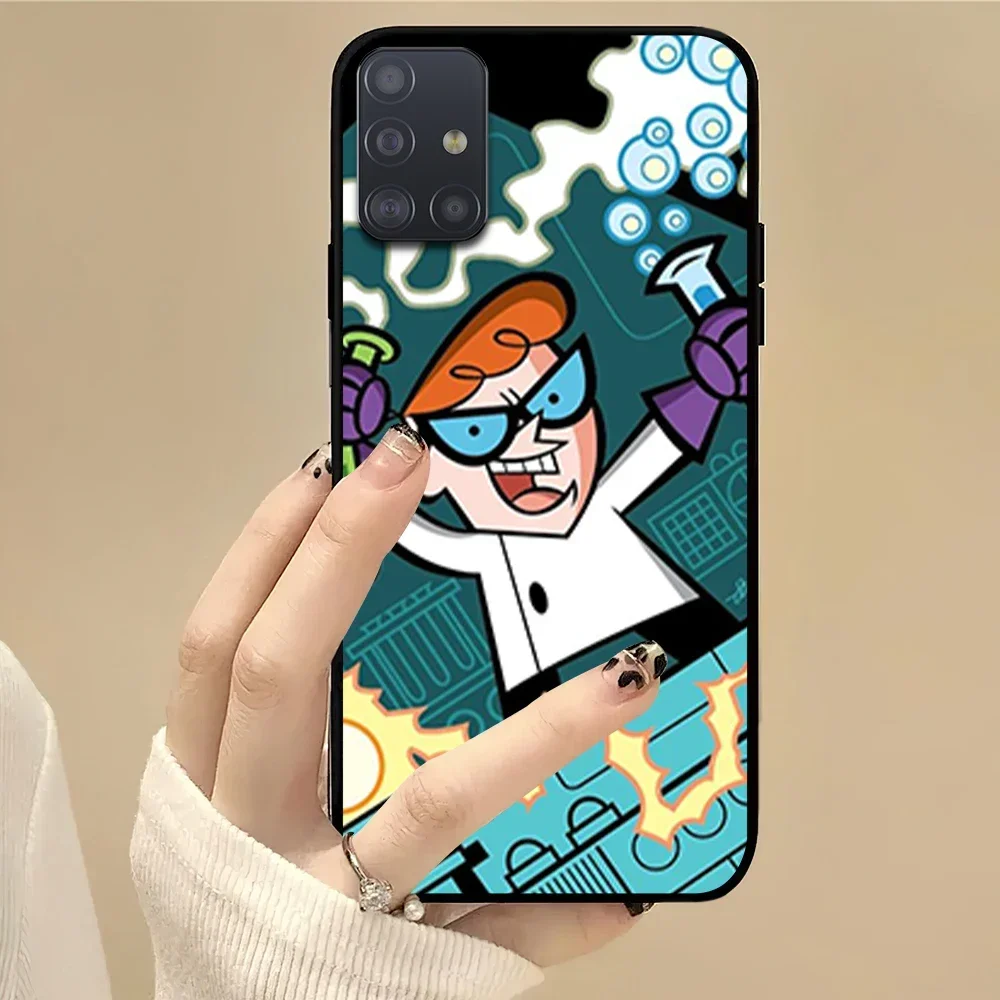 Cartoon D-Dexters L-Laboratory Phone Case For Samsung S22 S23 A73 A72 A71 A54 A53 E ULTRA Color Soft Shell