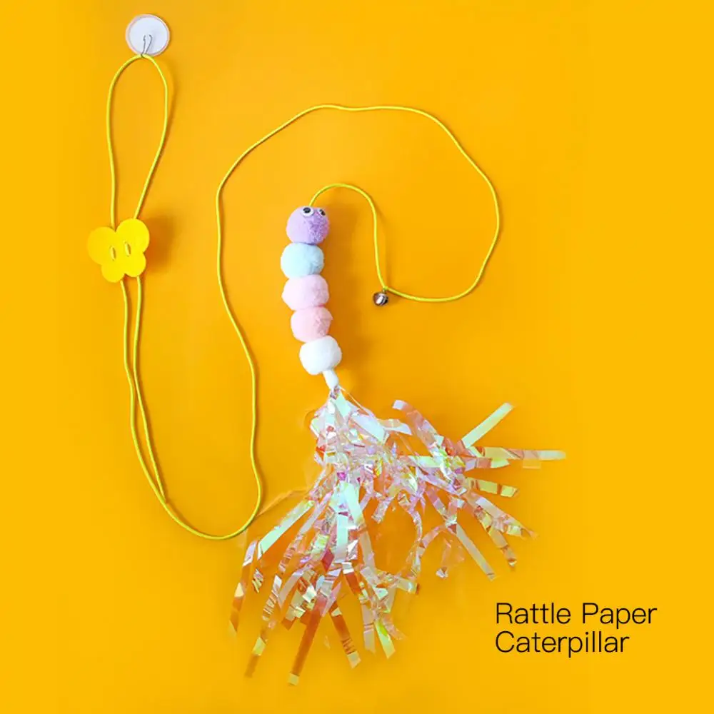 

Elastic Rope Self-hey Funny Cat Toy Funny Cat Stick Sturdy Cat Thin Cat Stick Durable Cat Product Feather Cat Toy 2m Pet Product