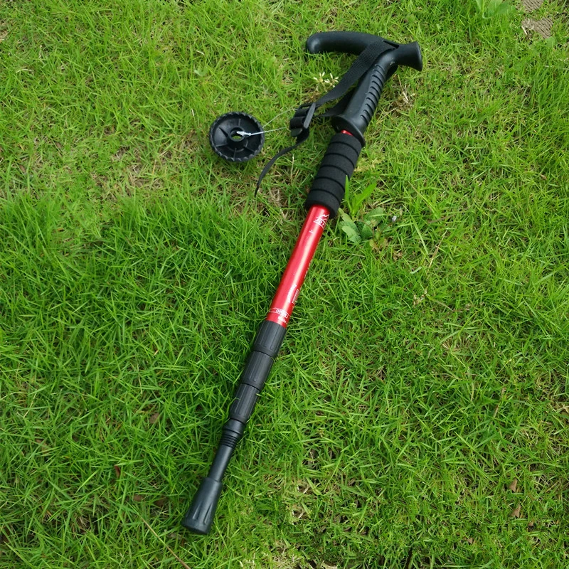 

1 шт. Регулируемая палка для ходьбы на открытом воздухе, палка для треккинга и пешего туризма, складные палки для ходьбы из алюминиевого спла...