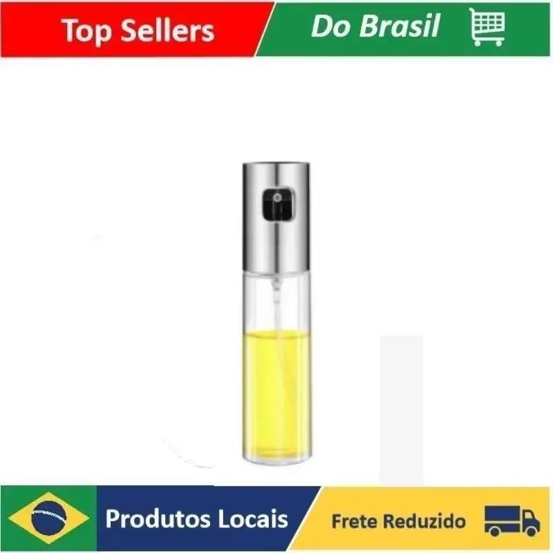 

100Ml Spray Spray Glass Inox Sprayer Olive Oil Kitchen Vinagreessentials