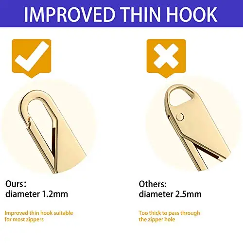 5 шт. сменные универсальные металлические насадки на молнии