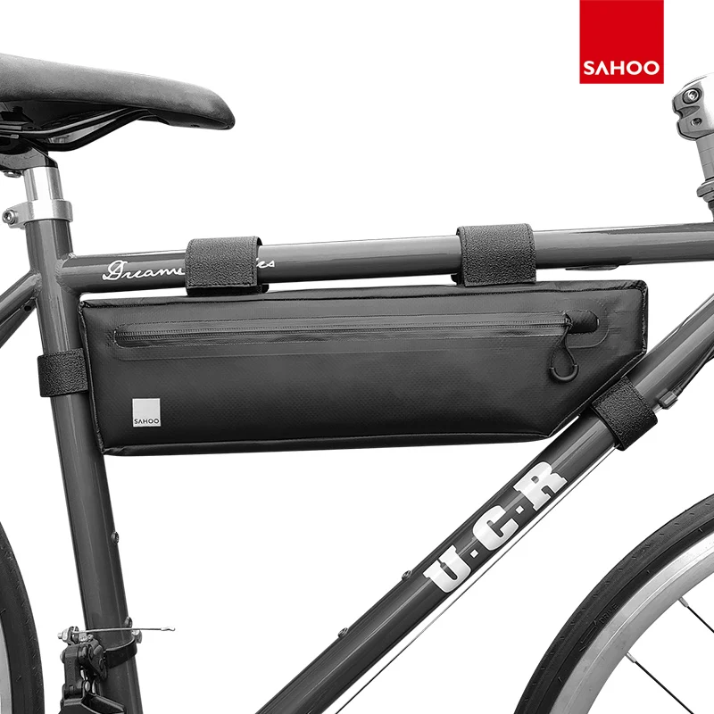 

SAHOO Travel Waterproof Mountain Road Cycling Bike Bicycle Front Frame Bag Triangle Bag Pouch Pannier Pack 121384