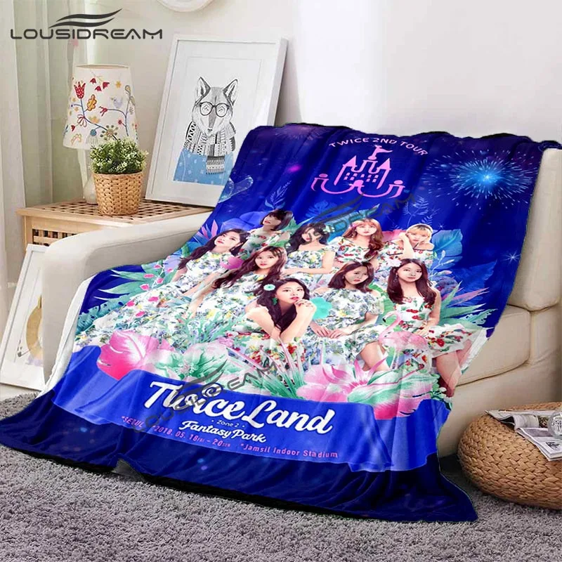 

K-pop Girl Group Twice Star Blankets, Warm Sheets, Air Conditioner Blankets, HD Prints, Home Decor, Bedding, Gifts