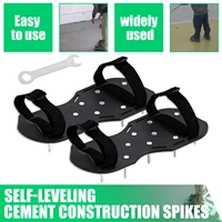 samger 1pair lawn aerator sandals shoes grass cultivator shoes spikes nail aerators yard garden tool soil scarifiers shoes