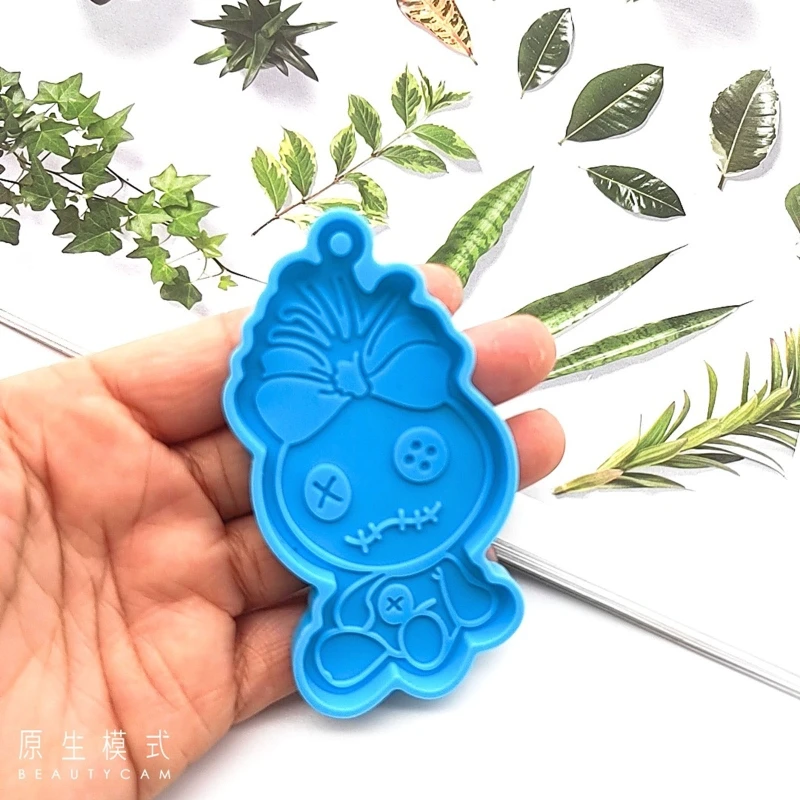 DIY брелок для ключей силиконовая форма кристаллическая литья из эпоксидной смолы