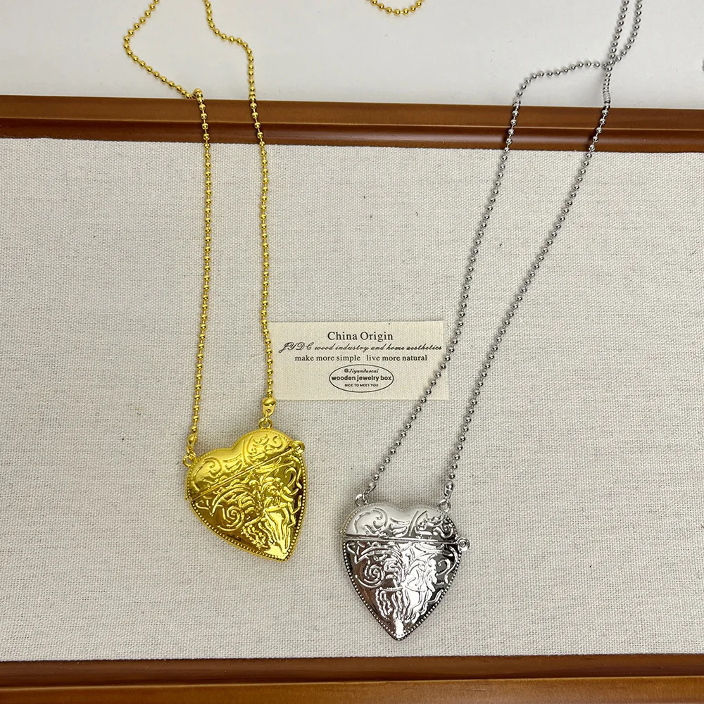 Модная цепочка в форме сердца длинное ожерелье подвески для женщин новинка 2024