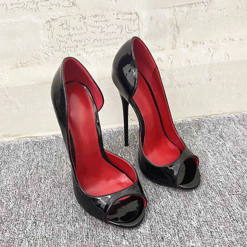 Женские туфли-лодочки FHC нового дизайна на высоком каблуке с открытым носком