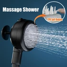 Насадка для душа высокого давления, 3 режима, ручной душ с кремниевым гелем, Массажная головка для душа, аксессуары для ванной комнаты