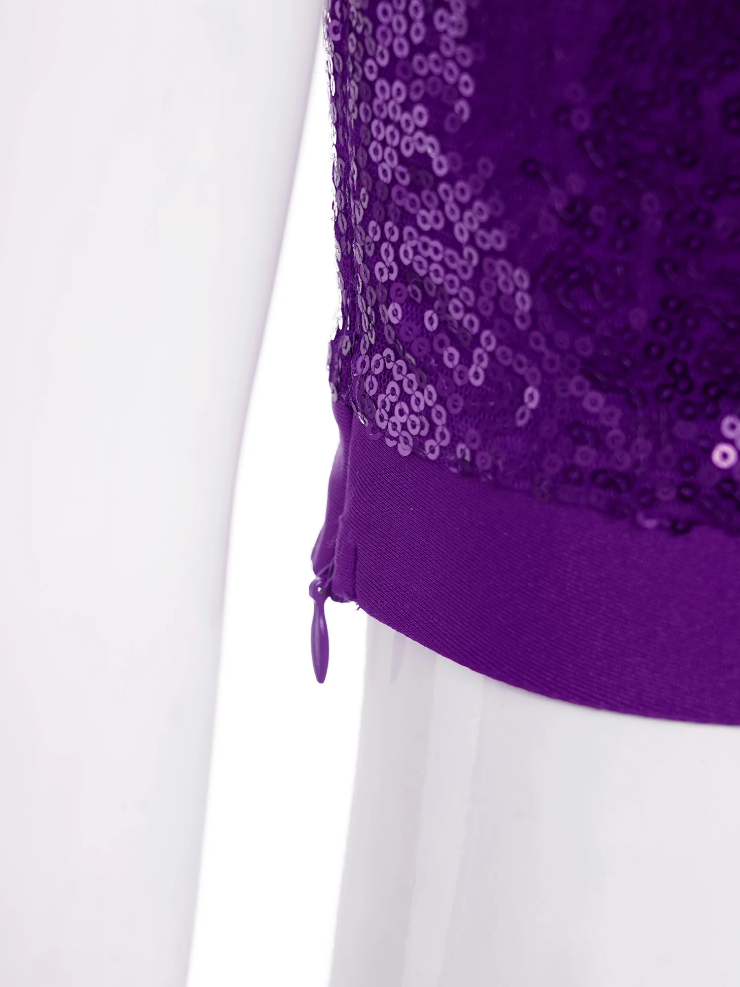 Женский джазовый Блестящий кроп-топ на одно плечо с металлической юбкой