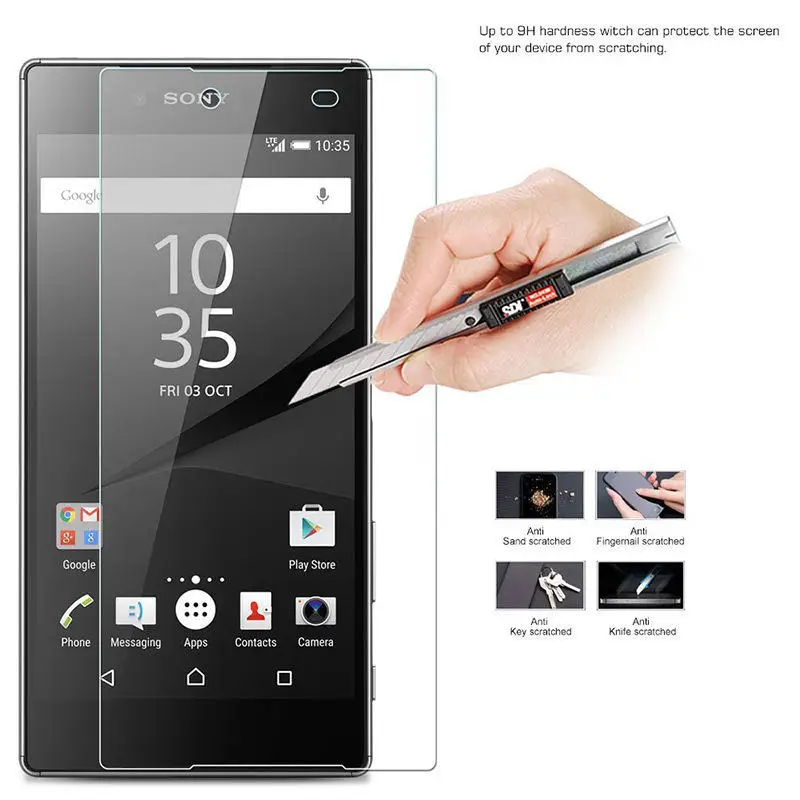 2 шт. (переднее и заднее) Закаленное стекло для Sony Z 1 3 4 5 Z1 Z3 Z4 Z5 Compact Premium M4 plus