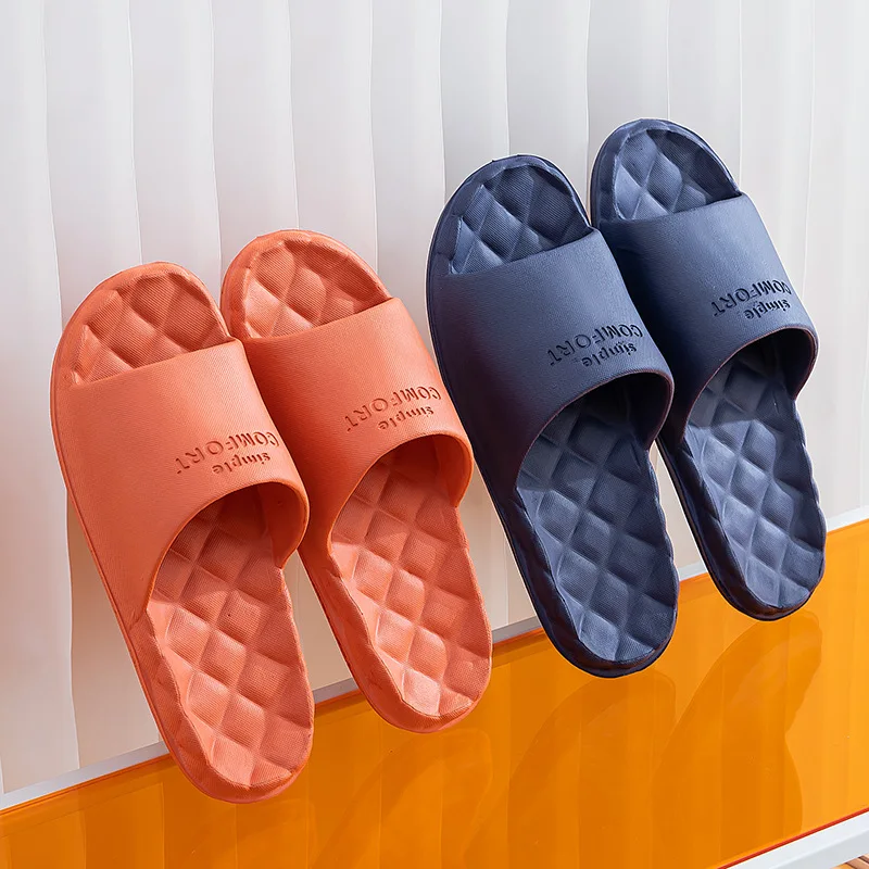 2023 Men Platform Slippers Shoes Unisex Summer Beach Soft Sole Slide Sandals Leisure Women Indoor Bathroom Anti-slip Slides